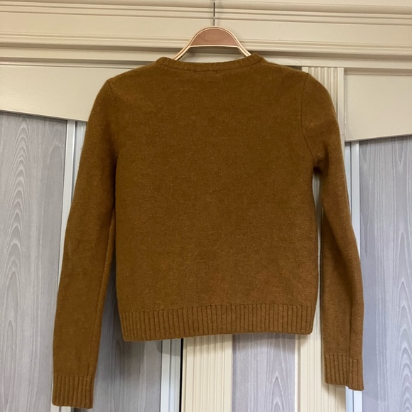 Uniqlo lambswool pocket sweater mustard color size S - Picture 3 of 9
